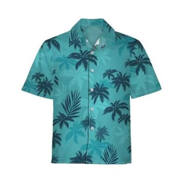 Imagem de Camisa Retro De Praia Havaiana Para Homens, Fantasia De Hippie Disco T