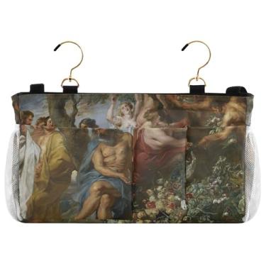 Imagem de TSENQUE Rubens Pythagoras Vegetarianismo Beliche Lateral Organizador para Cama Bonito Armazenamento Bolsos de Cama Cabeceira Personalizada Porta-revistas