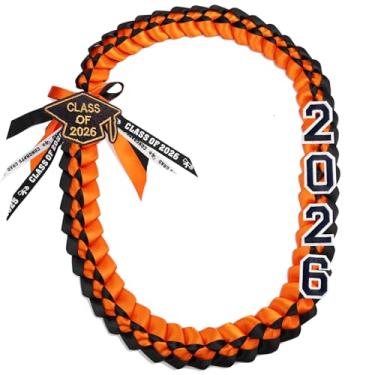 Imagem de FOMOMDI Colar trançado de formatura 2026 Leis para graduação, para estudantes universitários, materiais de festa de pós-graduação, 2026, Poliéster, Sem Pedra Preciosa