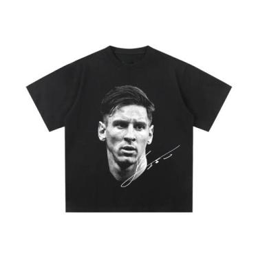 Imagem de Camiseta Vintage De Futebol Leo Messi Masculina E Feminina Casual De M