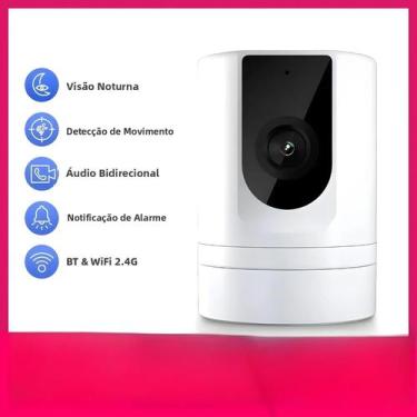 Imagem de Câmera Para Bebês E Animais De Estimação 1080P Interna Com Comunicação