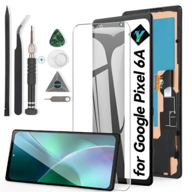 Imagem de YWLRONG Para Google Pixel 6A GX7AS, GB62Z, G1AZG incell Screen Replacement for Pixel 6A Display Touch Screen Digitalizador Substituição com ferramentas