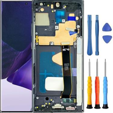 Imagem de Foufinin Substituição de tela para Samsung Galaxy Note 20 Ultra 5G para Samsung Note 20 Ultra com moldura SM-N985U N985A N985W Tela LCD Touch Digitalizador Assembléia com ferramentas preta