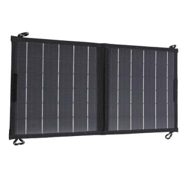 Imagem de TOPINCN Painel Solar, Carregador Solar Portátil, Painéis de Emergência de Pequena Energia, Dobrável, Acampamento, Caminhadas, Mochilão para Telefones, Fãs