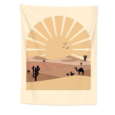 Imagem de Tapeçaria de parede Desert Camels Microfabric 150x130cm