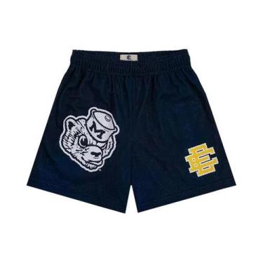 Imagem de Bermuda De Ginástica Masculina Com Estampa Floral Em Malha Verão 2025 