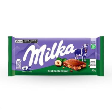 Imagem de Chocolate Haselnusse Broken Hazelnut MILKA 100g