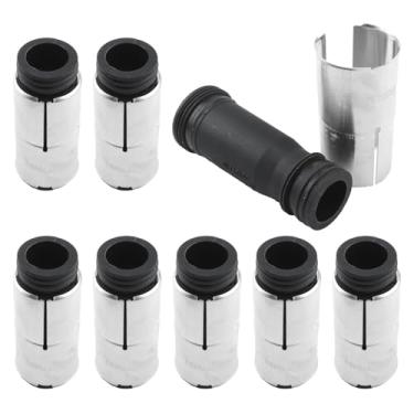 Imagem de Etersec 11127570219 Conjunto de vedação de tubo de vela de ignição de 8 peças compatível com BMW X5 E53 E70 2000-2010, série 5 6 7 E60 E63 E64 E65 E66, substitui 11127507404 111201503066