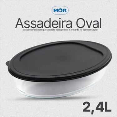 Imagem de Assadeira Oval 2,4 Litros Mor Para Fornos Microondas e Ari Fyrer