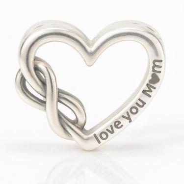 Imagem de Separador Berloque Pulseira Prata Original Coração Redondo - La&Ny Pra