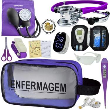 Imagem de Kit Enfermagem Aparelho Pressão Esteto Frete Grátis Promocao - Love Sa
