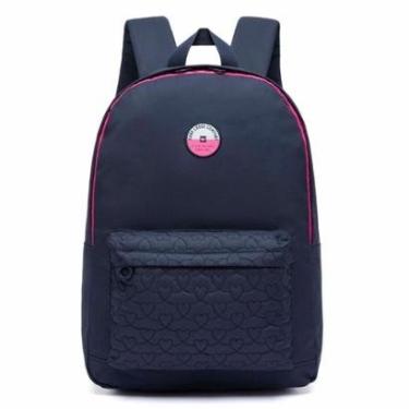 Imagem de Mochila Escolar Hang Loose Casual Bolsa Feminina 17 Litros-Feminino