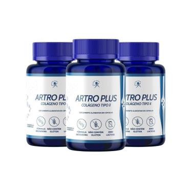 Imagem de Colágeno Tipo 2 + Cúrcuma Artro Plus 180 Cáps (3 Frascos)-Unissex