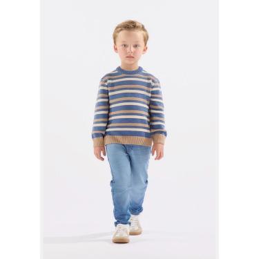 Imagem de Blusão Infantil em Tricot Listrado Up Baby-Masculino