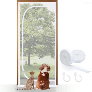 Imagem de Tela De Proteção Reforçada Durável Para Portas De Gatos Em Casa, Sala 