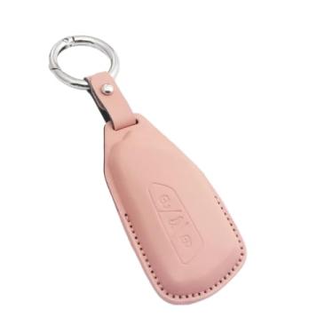 Imagem de Capa de couro para chave de carro, capa up keyless fob compatível com vw beetle caddy eos golf jetta polo scirocco tiguan touran(F1)