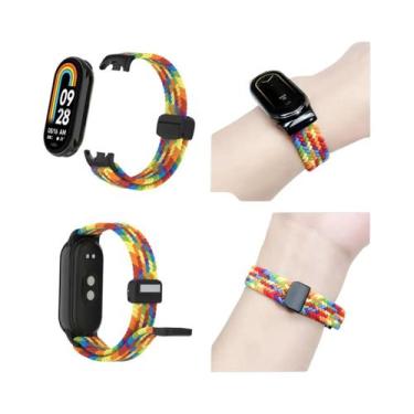 Imagem de Pulseira De Nylon Trançada Para Xiaomi Band 8 Com Fecho Magnético, Lux