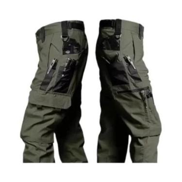Imagem de Calças Cargo Táticas Impermeáveis Masculinas Com Múltiplos Bolsos, Res