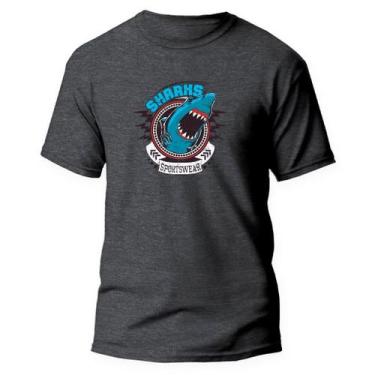 Imagem de Camiseta Basica Algodão Premium Estampa Digital Shark Sports - Pavesi,