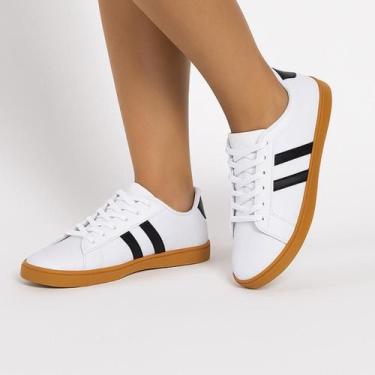 Imagem de Tênis Feminino Retrô Simbol Casual - Simbol Footwear, Dourado, 36