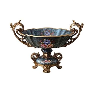 Imagem de Tigelas de centro vintage tigelas de frutas, travessas de sobremesa de doces, tigelas de salada, bandejas de frutas, prateleiras de frutas, pratos de servir