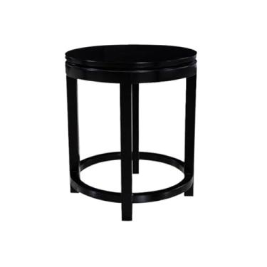 Imagem de Mesa de canto moderna, mesa lateral de sofá, mesa lateral removível, pequena mesa de madeira maciça, adequada para sala de estar, quarto, sala de estudo e assim por diante. Simples