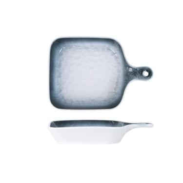 Imagem de x3anggyt5 Assadeira Escandinava Criativa Assadeira Cerâmica Assada Prato de Arroz Assado Prato Doméstico Vegetais Prato de Salada de Café da Manhã com Alça Caçarola para Forno (Gris)