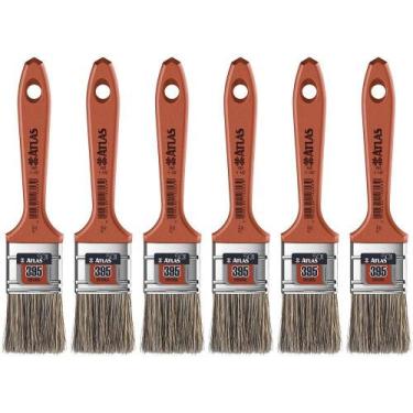 Imagem de Pincel Atlas, Trincha Média, Cerdas Gris, 1.1/2" - 6 Unidades - PINCEI