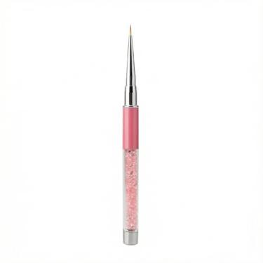 Imagem de Pincel de delineador de unhas extra longo para listras finas e linhas detalhadas rosa