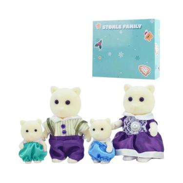 Imagem de Conjunto De Brinquedos De Animais Da Família Florestal Para Casa De Bo