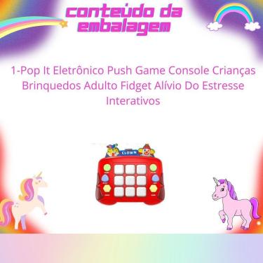 Imagem de Pop It Speed Push Eletrônico Game Console Crianças Brinquedos Adulto Fidget Alívio Do Estresse Interativos vermelho