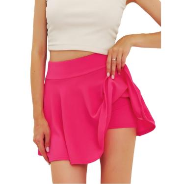 Imagem de Short Saia Babado Cintura Alta Feminina Fitness Academia Suplex-Feminino