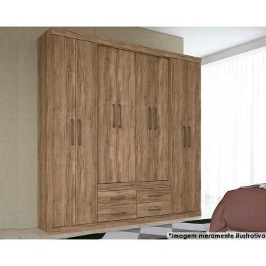 Imagem de Guarda Roupa Casal 8 Portas E 4 Gavetas Nápoles Atacama - Santos Andirá