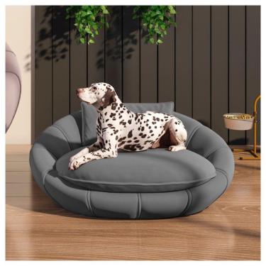 Imagem de Cama Caminha Pet Para Cachorro Gato Cinza Zafira Caemmun