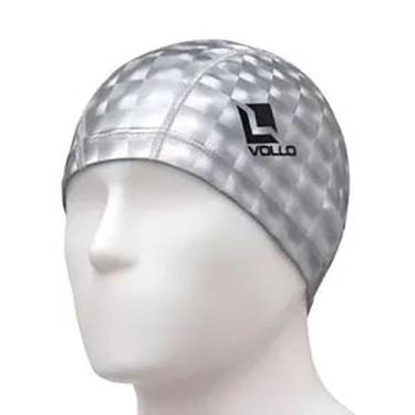 Imagem de Touca de Natação Vollo PU VN401-3 Adulto, Único, Prata