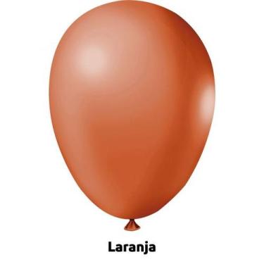 Imagem de Balão Bexiga Liso Festa Decoração 7 Pol. Laranja C/25 Un - TAMAROZZI E