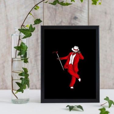 Imagem de Quadro Zé Pelintra Umbanda 33x24cm - Vidro e Moldura Branca