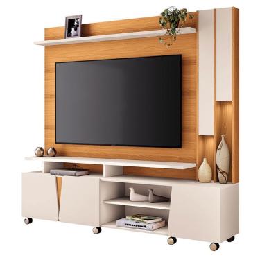 Imagem de Estante Home Theater Virtus Cinamomo Off White - Hb Móveis
