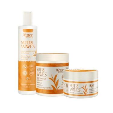 Imagem de Kit Gelatina, Creme de pentear e Máscara Nutri Waves - Apice