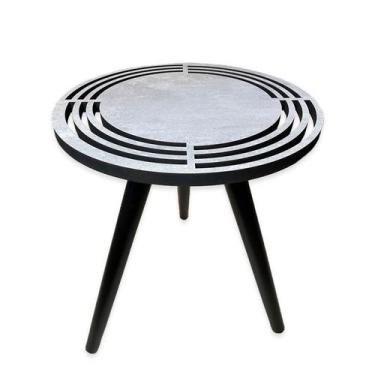 Imagem de Mesa De Canto Apoio Pequena Decor Tamako - Ref 05 Concreto