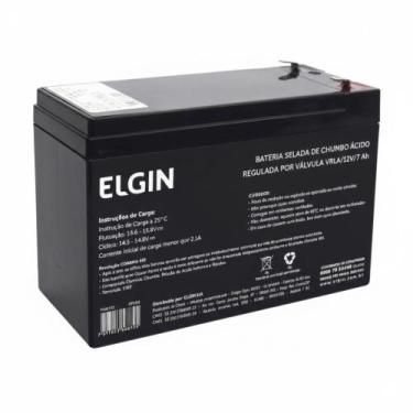 Imagem de Bateria Elgin 12V 7Ah VRLA/AGM para Nobreak e Alarme