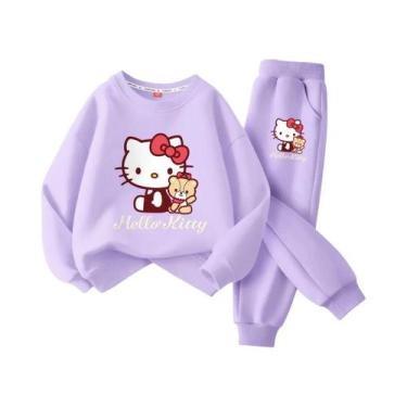 Imagem de Conjunto De Moletom De 2 Peças Com Estampa De Desenho Animado Para Beb