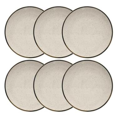 Imagem de Jogo De 6 Pratos Rasos 26 Cm Oxford Unni Brisa