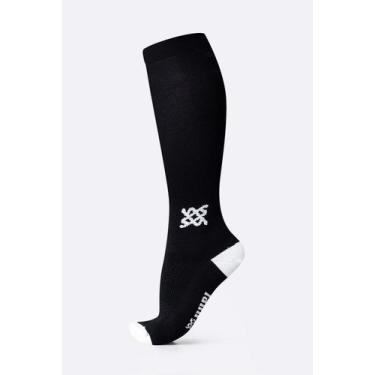 Imagem de Meia HUPI Longa - Preto Lisa 30cm de cano, Preto, UNICO