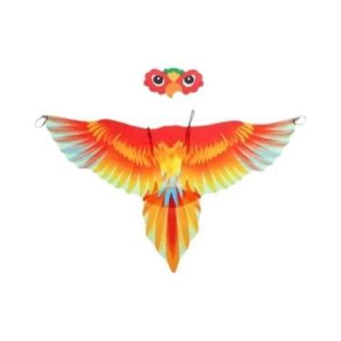 Imagem de Capa De Asas De Papagaio Fantasia De Pássaro Para Carnaval, Halloween 