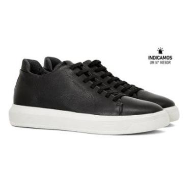 Imagem de Tênis Sapatênis Masculino Rafarillo Toronto Alth Aumenta Altura 7cm Couro 93055 Cor:;Tamanho:37-Masculino