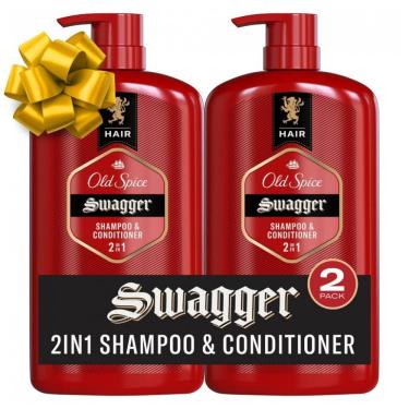 Imagem de Shampoo e Condicionador 865 ml 2 em 1 Revitalizante para Homens, OLD SPICE, Vermelho