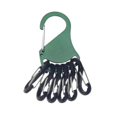 Imagem de Mosquetão Tático Para Camping E Escalada Ao Ar Livre Com 6 Ganchos S-B