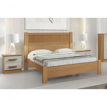 Imagem de Cama Casal Moderna Ripada - Primícia Plus - Móveis D`doro