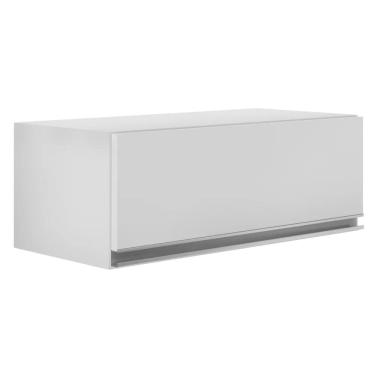 Imagem de Armário Aéreo de Cozinha para Geladeira 70cm Texas Branco - Lumil Móveis